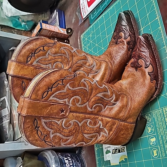 Tony Lama cowgirl cowboy boots - Picture 2 of 5